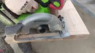 Тест аккумуляторной пилы Greenworks GD24CS165
