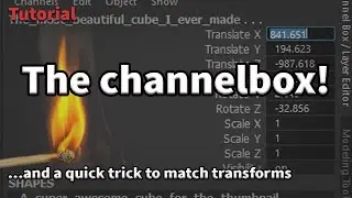 Maya: A quick channelbox trick to match transforms