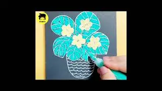 Lets Play With Color | Flower Drawing | Drawing Of Flower | How To Draw #youtubeshorts  #shorts #art