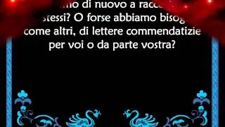 SECONDA LETTERA AI CORINZI da cap  1 a 4