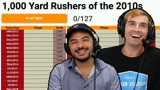Can We Name EVERY 1000 Yard Rusher of the 2010 Seasons?