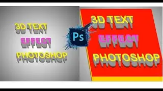 3D Typography Effect in Photoshop Tutorial#photoshop