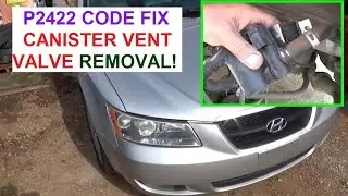 P2422 Evaporative Emission System Vent Valve Stuck Closed Hyundai Sonata. Canister Vent Valve