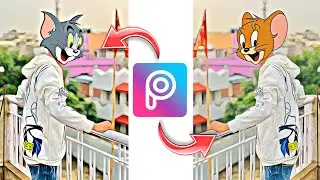 How to Edit Tom & Jerry 3d Head || New tom and jerry photo editing in picsart || Picsart || Divs