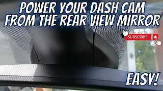 INSTALLING DASH CAM TO POWER FROM REAR VIEW MIRROR