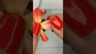 Осенняя роза "Огонёк" из бумаги