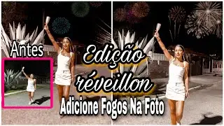como colocar fogos na foto de réveillon✨ 