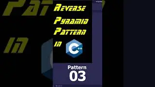 How to print Inverted Pyramid pattern in C++ programming |Pattern-3 