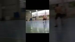 The goalkeeper scored from his own half of the field #goalkeeper