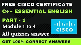 C++ Essentials English module 1 to 4 Test Answers || CPPE1 || 