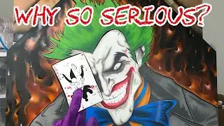 Old School Joker Airbrush Painting