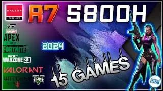 Radeon Graphics in 15 GAMES   | Ryzen 7 5800H  |  2024