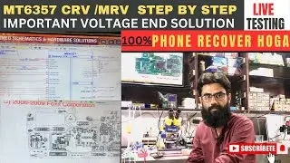 ALL MTK MOBILE PM 6357crv or mrv boot sequence ||voltage checking step by step testing full detail💯✅
