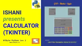 Ishani showcases her calculator project -- Python Level 2 project showcase