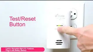 Carbon Monoxide Detector, AC Plug-In with Battery Backup, CO Alarm with Replacement Alert.