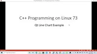 C++ Programming on Linux - Qt Line Chart Example