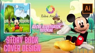 How to design a story book cover||Adobe illustrator tutorial