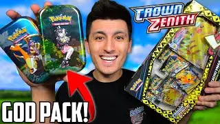 Pokemon Crown Zenith MINI TINS vs Pikachu VMAX Special Collection Box!