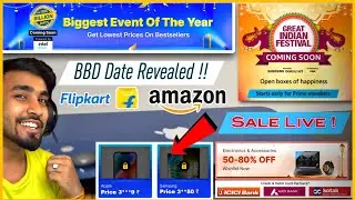 Flipkart big billion days 2023 date ! Amazon great Indian festival sale date | 30-40% off smartphone