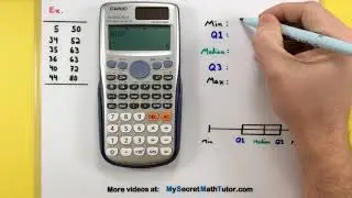 Statistics - Calculating a five number summary using the Casio fx-115es Plus