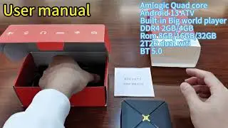 HLQ-MAX Android 13 ATV DDR4 2T2R dual wifi bluetooth voice remote big world player 4K android tv box