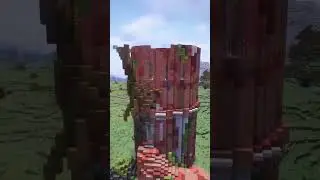 Evergreen Fort | Meadow #minecraft #shorts #minecraftbuilding   #minecraftimelapse