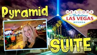 Staying in the LUXOR Pyramid Elite Suite in Las Vegas! Full Room Tour (Vlog)