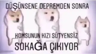 DÜŞÜNSENE DEPREMDEN SONRA KOMŞUNUN KIZI SÜTYENSİZ SOKAĞA ÇIKIYOR