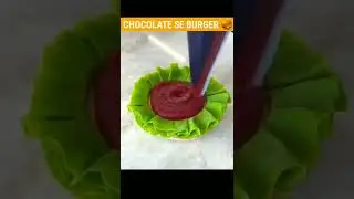 Amazing chocolate burger 🍔🍫 | Chocolate art and craft | How To Make Chocolate Cake |Homemade #shorts