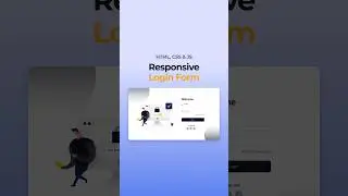 Responsive Login Form HTML CSS JavaScript