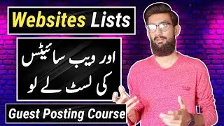 Get Websites List for SEO Guest Posting Course 2022