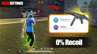 Switch Access & TalkBack Settings Free Fire || 0% Recoil 95% Headshots || Brazil Settings 2026 ⚙️