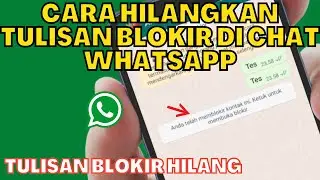 BLOCKED WORD DISAPPEARS | HOW TO REMOVE BLOCKED WORD IN WA CHAT