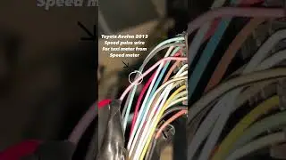 Toyota Avalon 2013 - Speed Pulse VSS wire connection for Airport taxi meter #speedpulse #taximeter