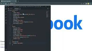 build Facebook Login page UI with HTML & CSS