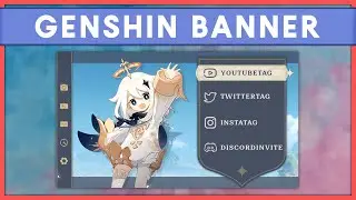 GENSHIN BANNER TEMPLATE FREE | YOUTUBE BANNER, TWITTER BANNER, DISCORD SERVER BANNER