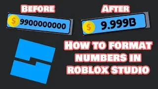 How to format leaderstat gui number in Roblox studio