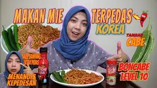 MUKBANG MIE KOREA 🇰🇷 TERPEDAS 🥵 SAMYANG PAKE CABE + BONCABE LVL 10 🌶️ SAMPE NANGIS 😭