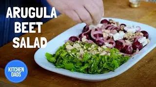 Arugula Salad with Beets, Walnuts & Gorgonzola | Kitchen Dads Cooking