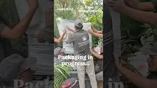 #PACKING 5 FEET GRANITE PANEL #FOUNTAIN FOR DISPATCH TO PUNE MAHARASHTRA #stonefountain #handcrafted