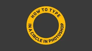 How To Type In a Circle In Photoshop - Text In a Circular Path Tutorial, Khurshid Freelancer