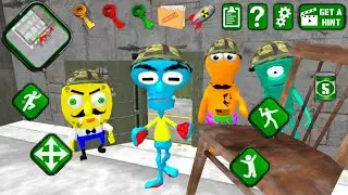 Sponge neighbor Escape Área 51 Gameplay 4