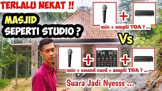 CARA ADZAN MERDU 🔊 Setting sound system masjid seperti di studio rekaman 🎙️sound card v8 adzan