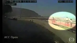 Giant wave destroys bike lane in Rio de Janeiro. Two people died