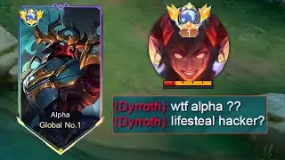 ALPHA SECRET TRICK TO DOMINATE DYRROTH IN EXP🔥 ALPHA BEST BUILD 2023