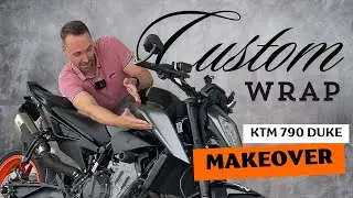 My KTM 790 Duke custom build | First-Time Vinyl Wrap & DIY Mods