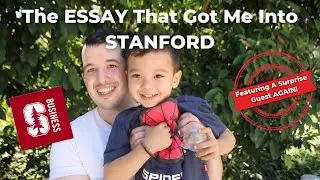 Reading The Essay That Got Me Into Stanford's LEAD Program (feat. another surprise guest)