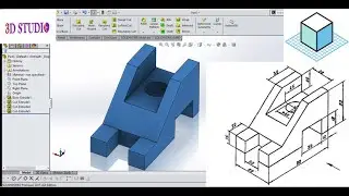 SolidWorks Tutorial #16 Exercise | Extrude | Extrude cut
