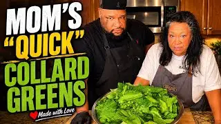 Watch My Mom School Me on Making the Quickest Tasty Collard Greens!