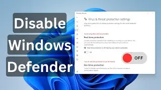 How to Disable Windows Defender | Turn Off Windows Defender In Windows 11